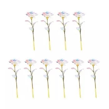 10x Day Flowers Valentine S Artificial Birthday Wife wedding for Rose