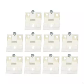10x держателей кронштейнов для крепления жалюзи с зажимами для крепления на 3/4 дюйма