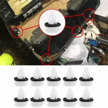 10X для BMW X5 E53 2000 2001 2002 2003 2004 2005 2006 Автомобиль Передняя Задняя Дверная Панель Заклепки Подкладка Отделка Клипсы 51418224768