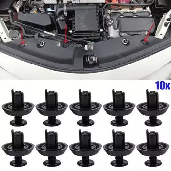 10x для Toyota Prius 30 2009 2010 2011 2012 2013 2014 2015 автомобильная панель заклепки крепление бампер брызговики крышка фиксированные зажимы нейлон