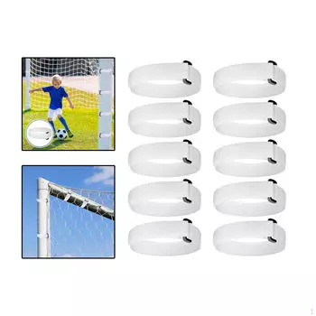 10x креплений для футбольной сетки, сверхмощные липкие ленты, фиксирующие футбольные ремни