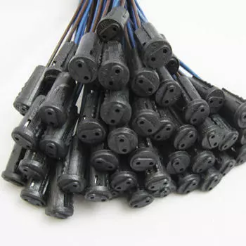 10X G4 Базовый держатель Проводной адаптер Галогенный разъем Лампа Светодиодная лампа чёрный