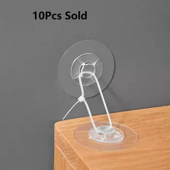 10x клейкий пробойник - анти-наклонный мебельный настенный анкер для детей, комплект регулируемых ремней с защелками