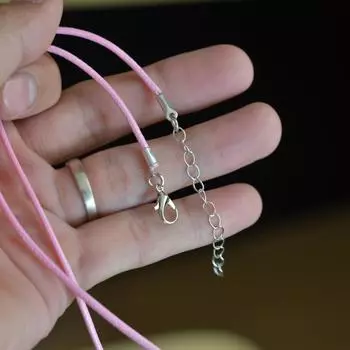 10x красочные застежки из воскового шнура, ожерелья, цепочки для изготовления ювелирных изделий своими руками, РОЗОВЫЕ PINK