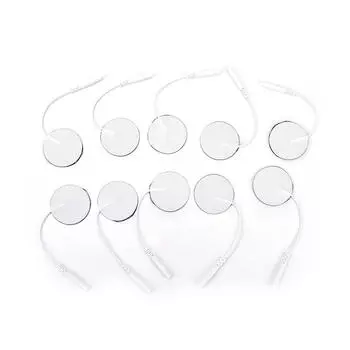 10X Круглая Замена Для Массажера Tens Units Электродные Подушечки Терапевтическая Машина 10pcs