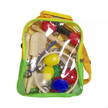 10x набор детских музыкальных инструментов Монтессори игрушка тамбурин деревянный перкуссия для