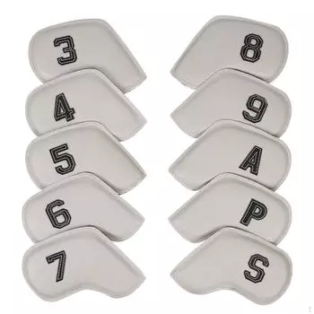 10x набор железных чехлов для гольфа, протекторы для клюшек, водонепроницаемые, против царапин