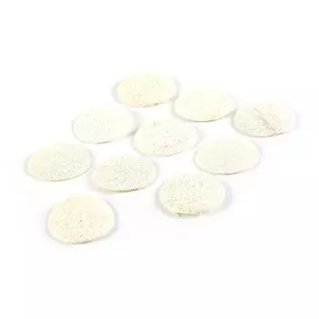 10X натуральная люфа, люфа, диск для кожи лица, подушечки для отшелушивающего диска, губка для отшелушивания