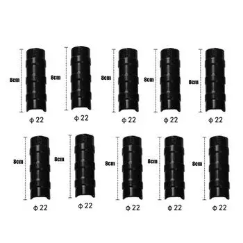 10X пластиковый черный зажим для теплицы для рамы трубы из ПВХ, зажим для трубы 22mm