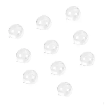 10x подвесных украшений для рождественской елки с подвесками-шармами, заполняемые шарики, прозрачные декоративные