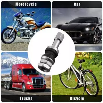 10x серебряных простых в установке и доступных по цене колпачков для вентилей шин - прочные и надежные, долговечные