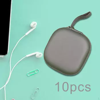 10x сумка для хранения наушников, дорожная сумка, небольшой подарочный органайзер для наушников на молнии