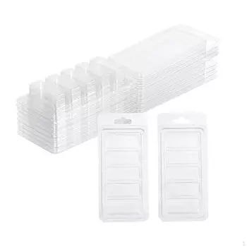 10x свечей, тающих ракушек, модели прямоугольные, самодельные шоколадные конфеты ручной работы, прочный прозрачный пустой кубический лоток