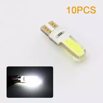 10x T10 194 168 W5W COB 8SMD LED CANBUS Silica Яркие лицензионные лампочки, белые