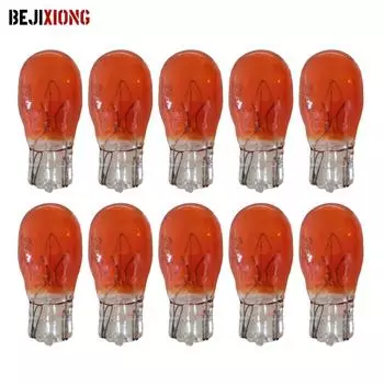 10x T15 12V16W Галогенные лампы из прозрачного стекла янтарно-белого цвета для салона автомобиля Габаритные огни Подсветка приборной панели