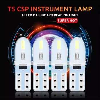 10X T5 LED 3014 2SMD без полярности Автомобильные лампы для приборной панели автомобиля Лампа для чтения приборной панели Лампа для подсветки номерного знака двери 10PCS&T5 белый
