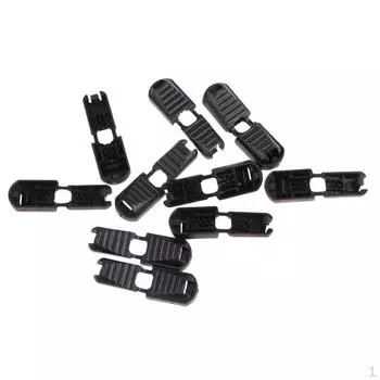 10x уличный съемный шнур с застежкой-молнией с замком на концах, черный ремешок, для рюкзака, дорожных пакетов,