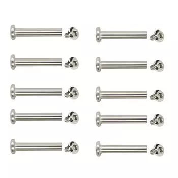 10x заклепок для ремонта колес багажа 30/35/40/45/50 мм, внутренние шестигранные винты, гвозди, заклепки, металлические винты для ремонта колес 1