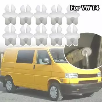 10X зажимы для соединения тяги замка двери, передний и задний внутренний зажим, ремонтный зажим, автоматический крепеж для VW T4 1990 - 2003 1SET