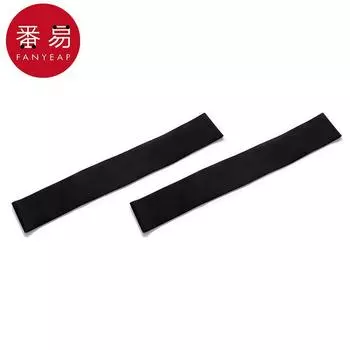 10y Elastic Band/Elastic Force Circle Ae1s801-Leg Stretch Resistance Band Fitness Elastic Force Circle Yoga Training Belt Women Gentleman Black (45-50 lbs) 2 strips