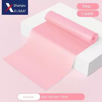 10y Elastic Band Yoga Tension Strap Men s and Women s Fitness Practice Back Stretch Band Stretch Beginner Shoulder Neck Leg Resistance Stretch band 36 pounds Pink 1 Strip