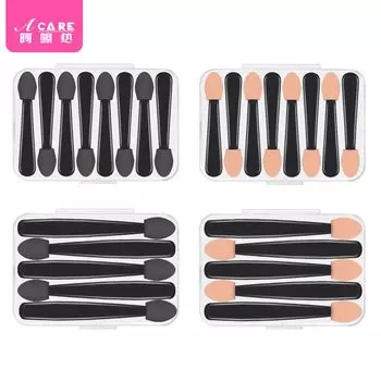 10yp301 Single-Head Sponge Eye Shadow Stick Eye Shadow Brush Portable Mini Disposable Makeup Tools Eye-Curing Other Materials 4 models, 80 in total