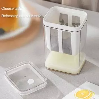 1100 мл ситечко для йогурта, большая емкость, ультратонкая сетка, прозрачный видимый многофункциональный фильтр для чая, молока, сока, домашний сепаратор сыворотки, кухонный фильтр чистый