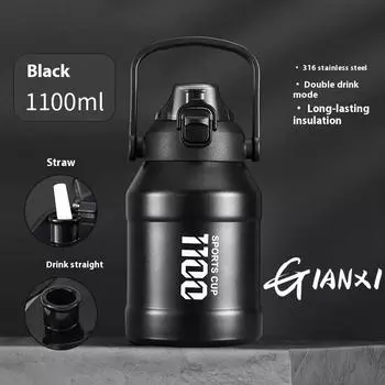 1100 мл термобутылка из нержавеющей стали портативная ручка для воды для дома и кухни портативная чашка для кофе 1100ML