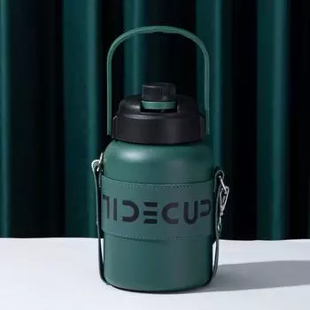 1100ml/900ml Large Capacity Car Vacuum Flasks Big Belly Insulated Cup Student Worker Green 900ML