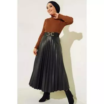 11019 Водолазка Вельветовый трикотаж Коричневый