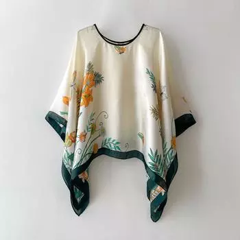 110*110 см модный принтованный квадратный шарф женский морской дорожный искусственный шелковый шарф элегантный темпераментный женский шарф шаль