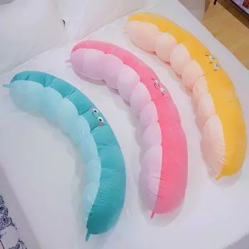 110/130 см Милая детская плюшевая мультяшная гороховая кукла с растительным наполнением, игрушка, детская подушка, игрушка для мальчика и девочки, подарок, домашний декор 110cm синий