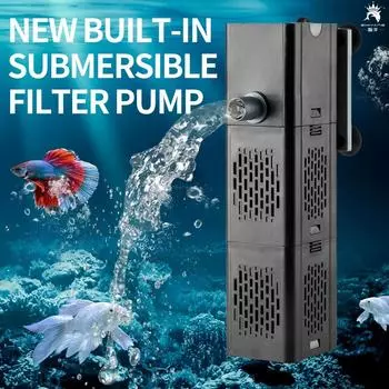 110-220 В аквариум встроенный фильтр выход для дождевой трубы очистка воды в аквариуме оксигенация бесшумный циркуляционный насос запасная губка 220V 50HZ-EU