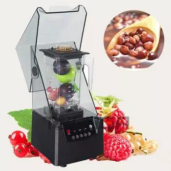 110/220 В Электрический блендер Миксер Коммерческий блендер Фрукты Еда Ледодробилка Процессор Смузи Соковыжималка Дробилка Зернодробилка 220V&Eu plug чёрный