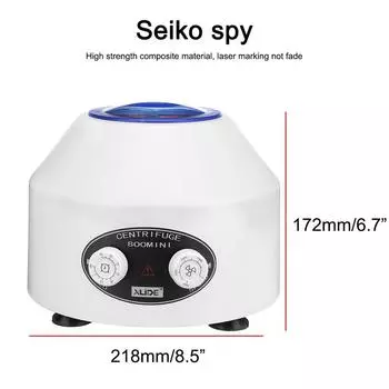 110-240 В, 4000 об/мин, плазменная центрифуга, электрическая центрифуга с трубкой 6 шт., 15 мл