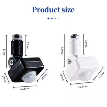 110-240 В датчик движения человека, домашний инфракрасный индукционный детектор PIR, регулируемая задержка времени переключения, датчик для коридора, прохода чёрный