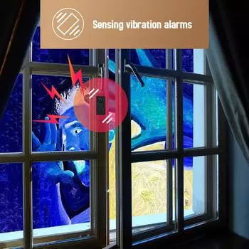 110 дБ сигнализация для велосипеда беспроводной датчик вибрации движения чёрный