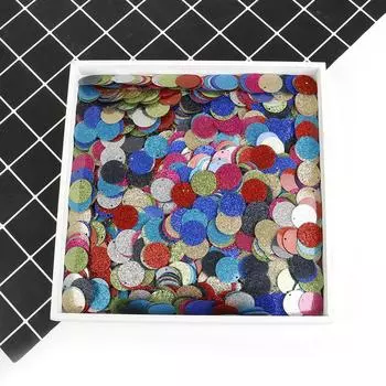 110 шт. блестящие блестки 20 мм ПВХ плоские круглые свободные блестки женские аксессуары для самостоятельного шитья свадебные поделки украшения одежды разноцветный