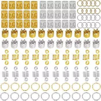 110 шт. / Набор плетеных бусинок Dreamlock для волос, аксессуары для приема, абсолютно новые 110pcs