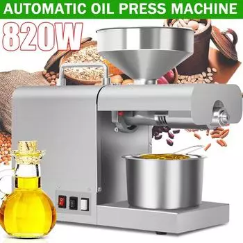 110 В/220 В 1500 Вт масляный пресс, автоматический бытовой экстрактор льняного масла, пресс для арахисового масла, машина для холодного отжима масла