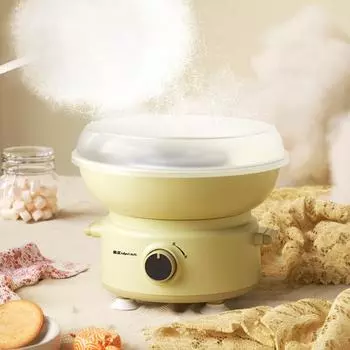 110 В/220 В электрическая DIY сладкая сахарная вата мини-машина для изготовления хлопковой сахарной ваты для девочек и мальчиков в подарок на детский день машина для приготовления зефира us жёлтый