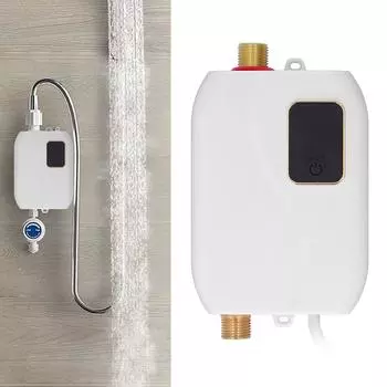 110 В/220 В Электрический водонагреватель для ванной комнаты, кухни, настенный водонагреватель с мгновенным нагревом, 3S, горячий душ, ЖК-дисплей температуры us синий