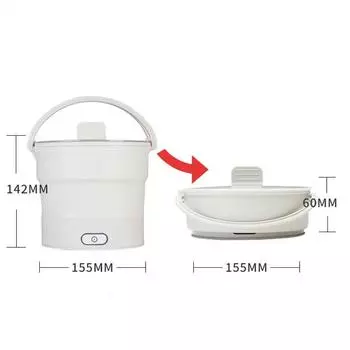 110 В/220 В складная плита мини многофункциональная пароварка для приготовления пищи в горшочке лапшеварка для общежития Trave EU белый