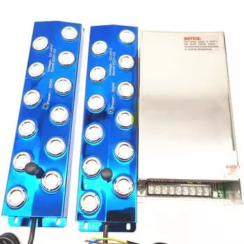 110 В/220 В ультразвуковой распылитель промышленный увлажнитель DC48V 12 головок увлажнитель с источником питания 110 В/220 В генератор тумана AU