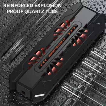 110 В 220 В высокой мощности 300-1200 Вт двойной трубчатый кварцевый нагревательный стержень внешний цифровой дисплей контроллер тройная защита безопасности 220V 50HZ EU