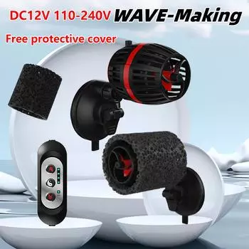 110 В-240 В насос для волнового насоса для аквариума с нижней продувкой, сверхтихий небольшой циркуляционный насос с переменной частотой, насос для очистки фекалий, насос для подачи в морской аквариум EU adapter 110-240V