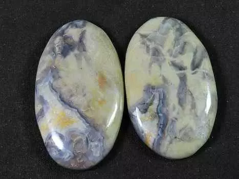 110Cts. Натуральная кофейная яшма, 2 шт., овальный кабошон, драгоценный камень, 40-42 мм, RQ-1428