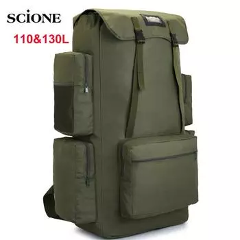 110L 130L Мужская походная сумка Рюкзак для кемпинга Большой армейский уличный альпинистский треккинговый дорожный рюкзак Тактические сумки Сумка для багажа XA860WA