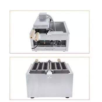 110V/220V 1500W Commerical Candied Haws Electric Waffle Maker Skewers Waffle Machine Hairy Eggs Waffle Baker EU Plug&220V
