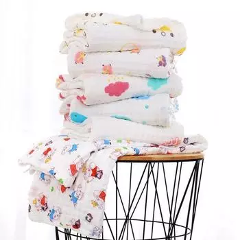 110x110 см цельнохлопковое шестислойное марлевое банное полотенце для ребенка, выстиранное из чистого хлопка, детское полотенце для новорожденных